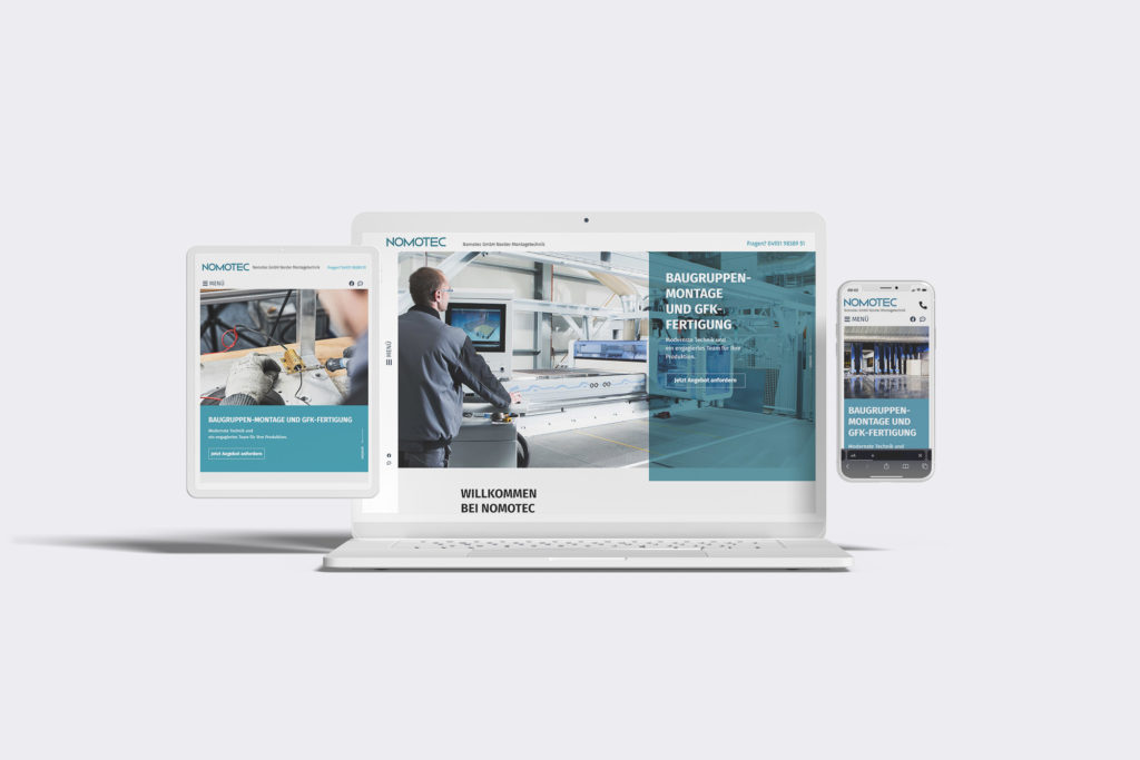 Nomotec GmbH Relaunch Responsive Webseite Wordpress