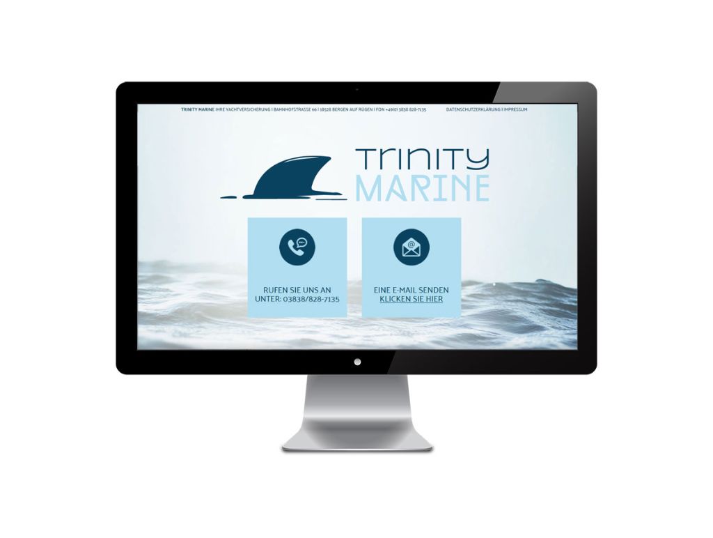 Webvisitenkarte Trinity Marine