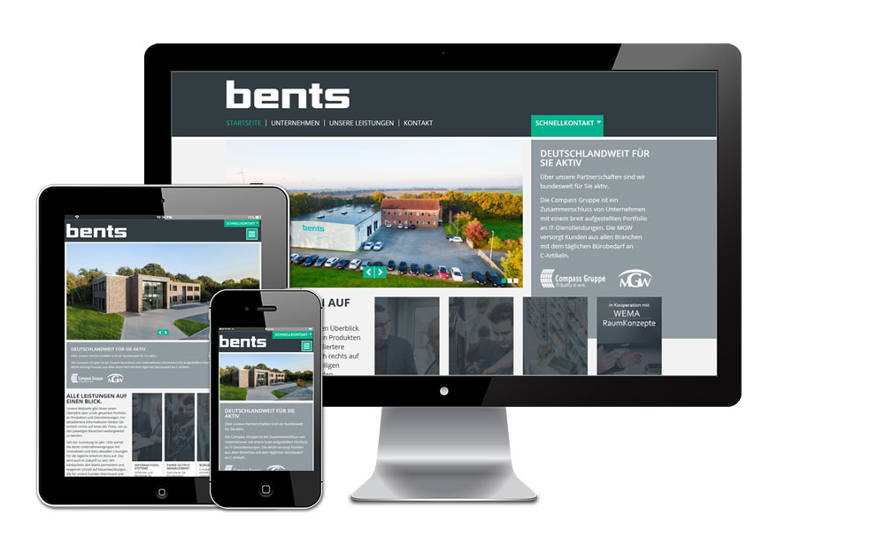 Startseite als responsive Webdesign