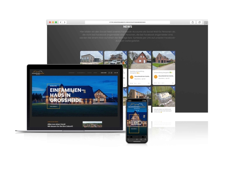 Bauunternehmen Daniel Buss Responsive Webseite Wordpress