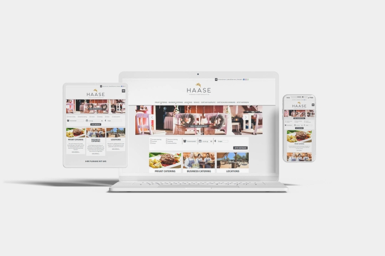 Haase Catering und Eventmanufaktur Responsive Webseite Wordpress