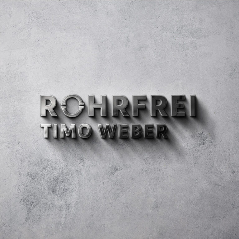 Rohrfrei Timo Weber Startup Logoerstellung Logodesign