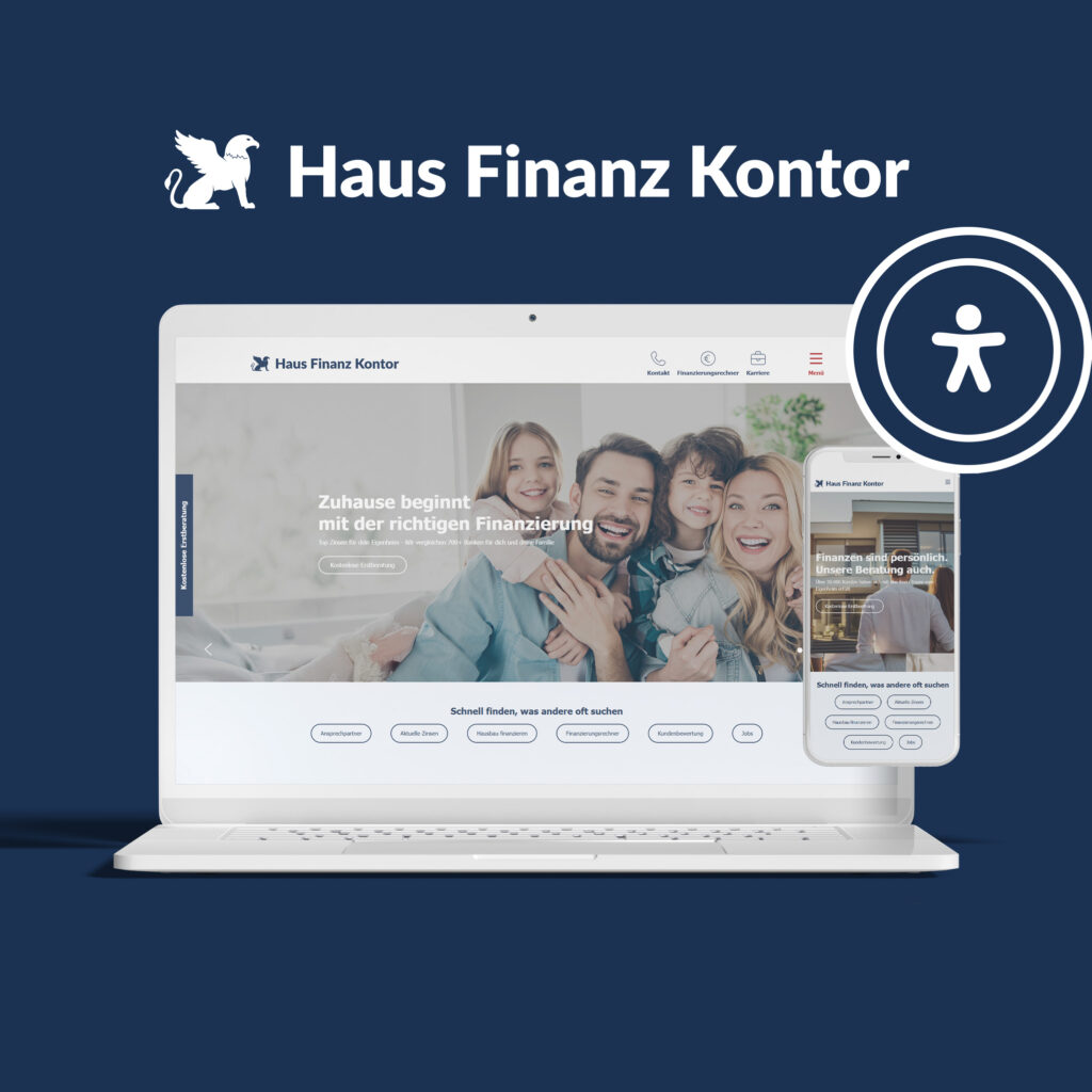 Haus Finanz Kontor Relaunch Barrierefreiheit Wordpress