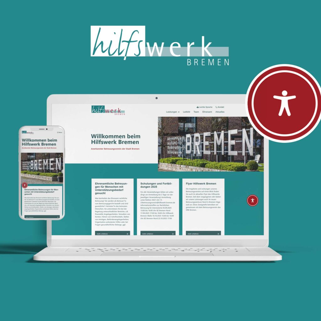 Hilfswerk Bremen Relaunch Barrierefreiheit Wordpress